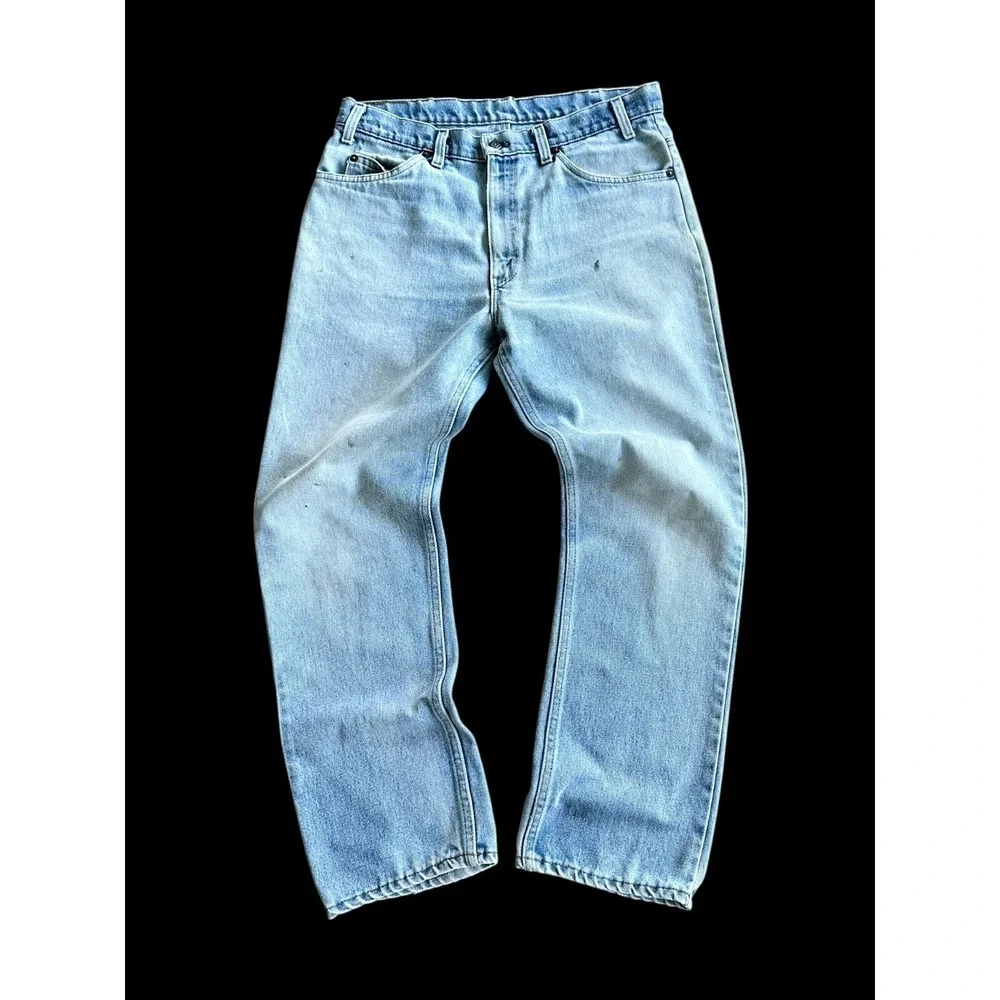 Vintage 70s Levi's Orange Tab Jeans 33.5x28 Light Wash Rare‎